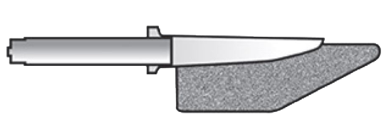 Left Yellow Profin® Eva Lamineer Diamond Tip Pack of 2 product image