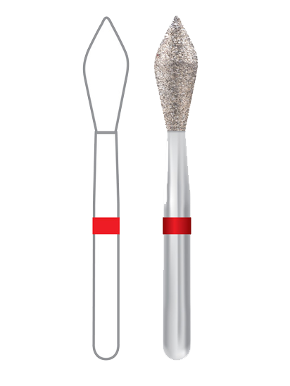 Diamond Bur Friction Grip Fine 368-023F 5/Pk product image