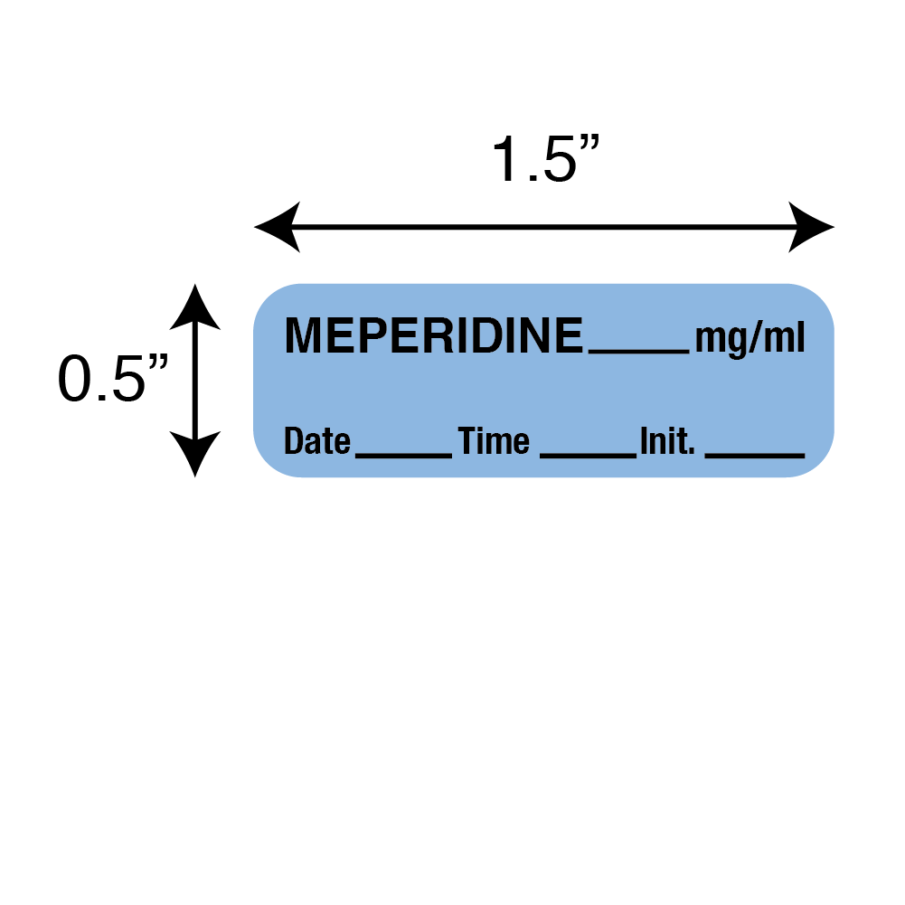 Anesthesia Labels - Meperidine 1/Roll product image