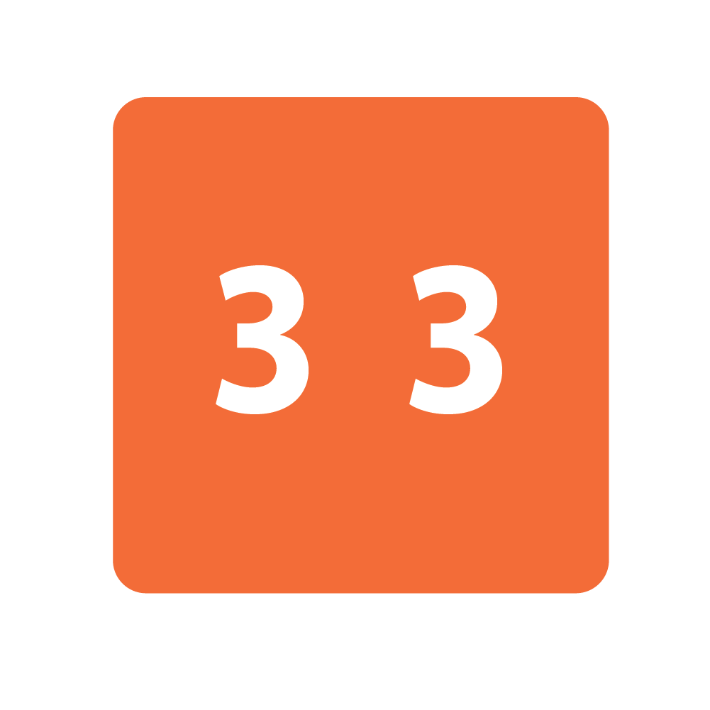 Ames Filing Labels Large Number 3 1/Roll product image