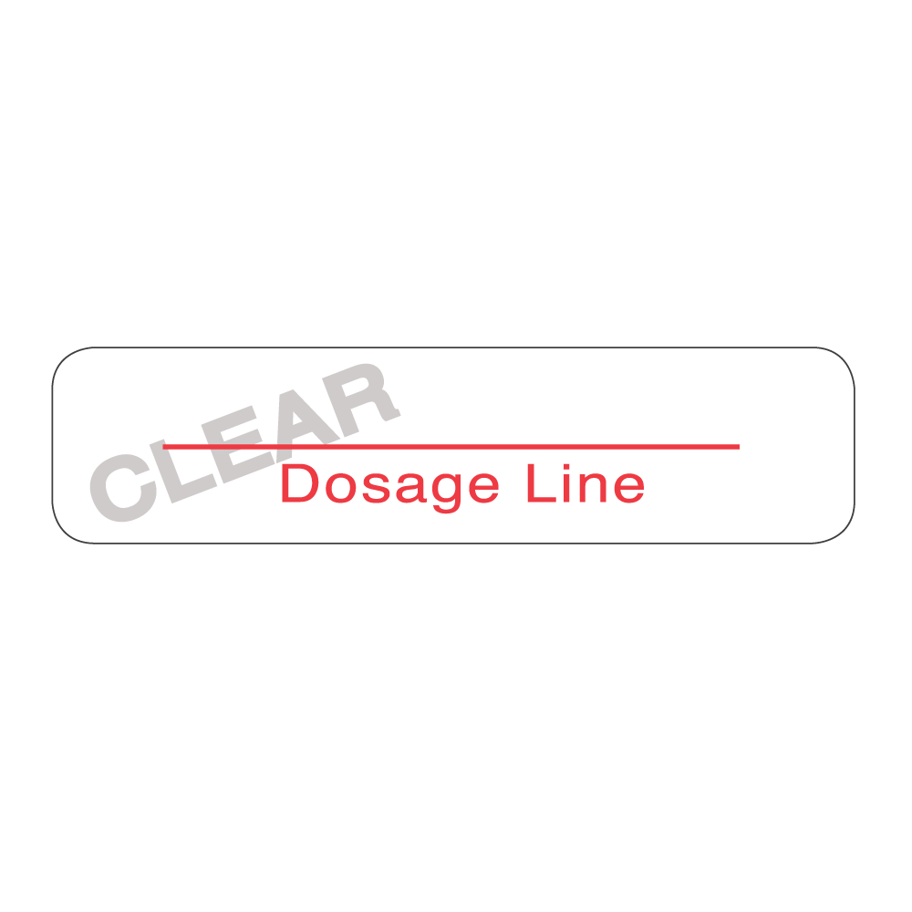 Dosage Line Anesthesia Label Roll product image