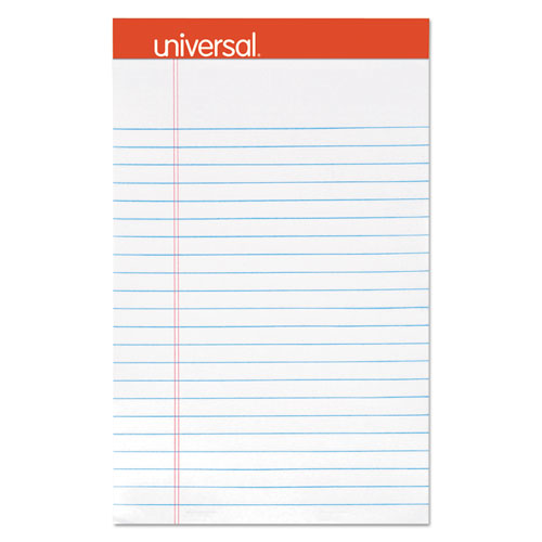 Universal White Perforated Edge Writing Pad Narrow Rule 5 x 8 50-Sheet Dozen product image