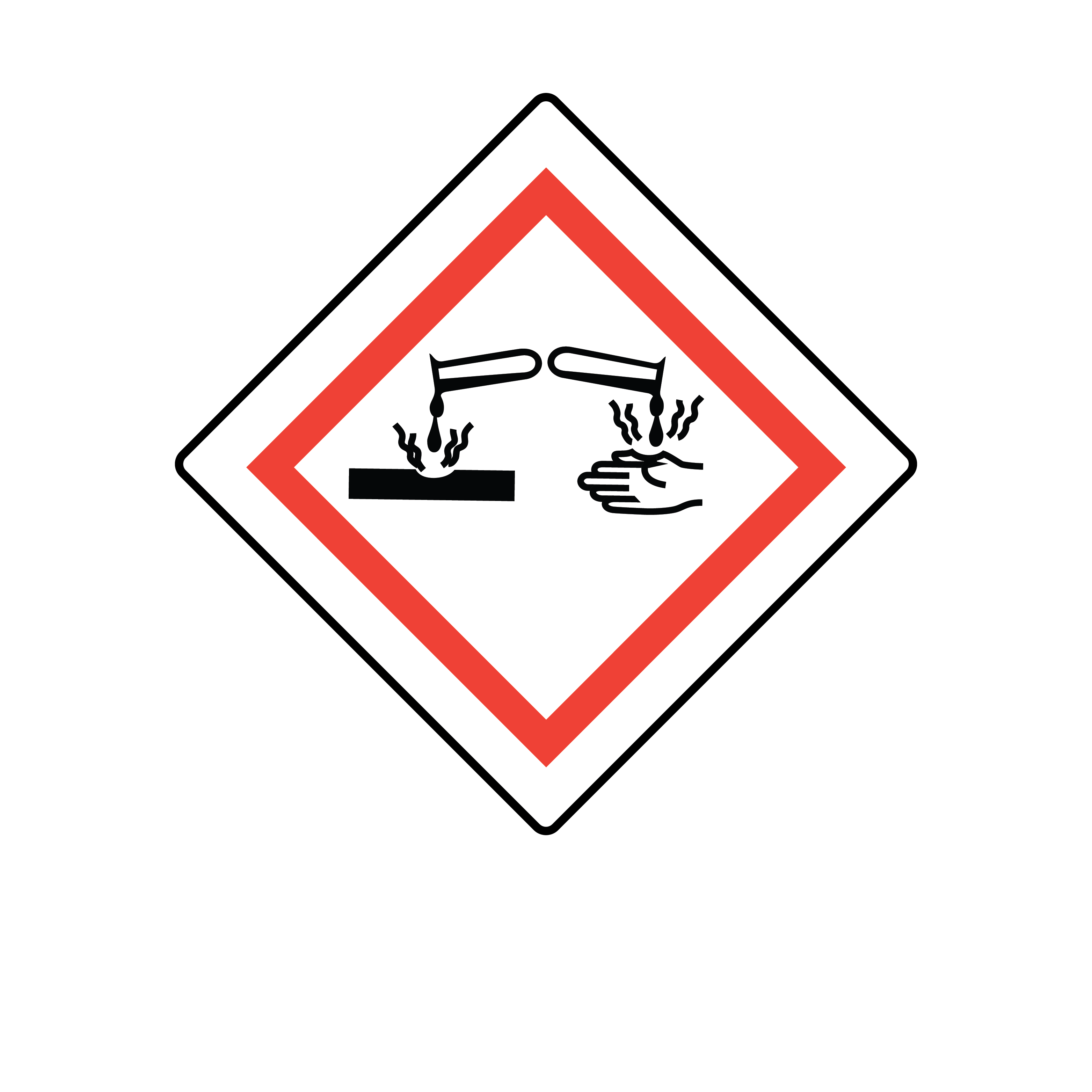 GHS Pictogram Label Corrosive 7/8 1/Roll product image