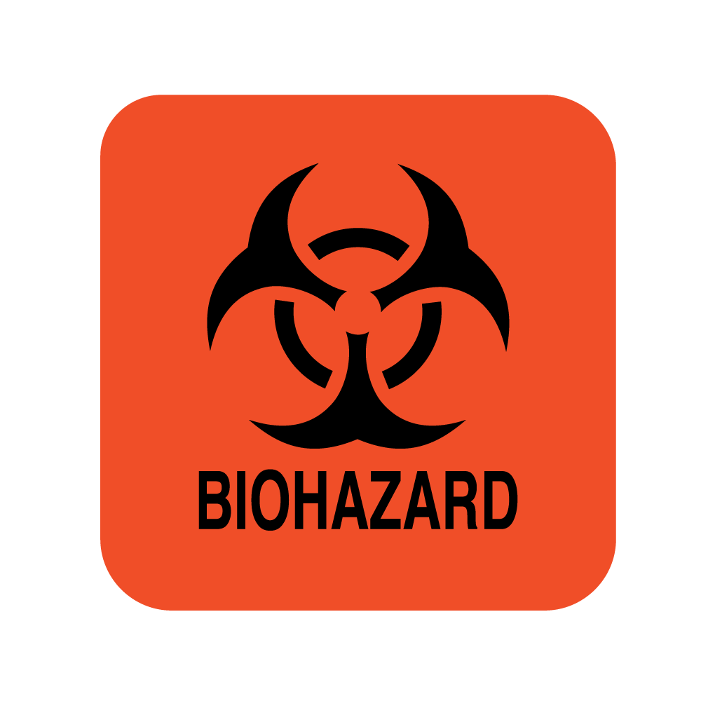 Warning Labels Biohazard Symbol 3" x 3" Roll product image