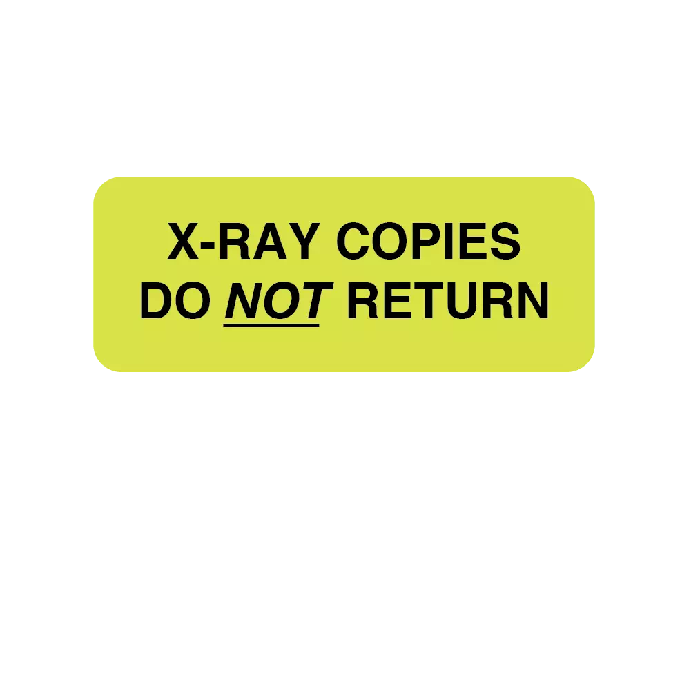 Information Labels - X-Ray Copies Do Not Return 1/Roll product image