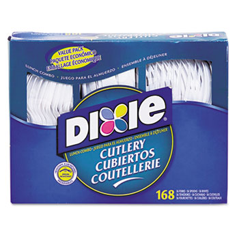 Dixie® Plastic Cutlery Combination Pack Forks/Knives/Spoons 56 of Each product image