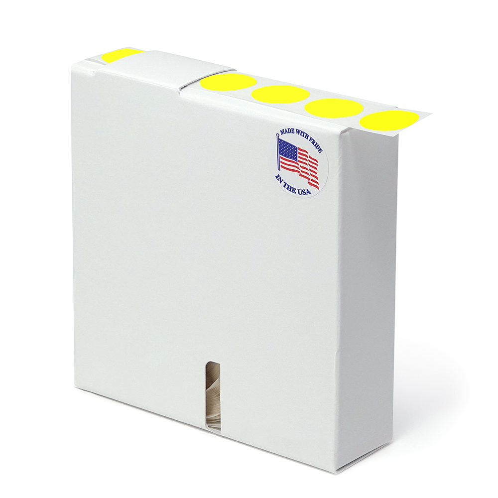 Label Color Coded Dot Roll Form - 3/4" Yellow 1/Roll product image