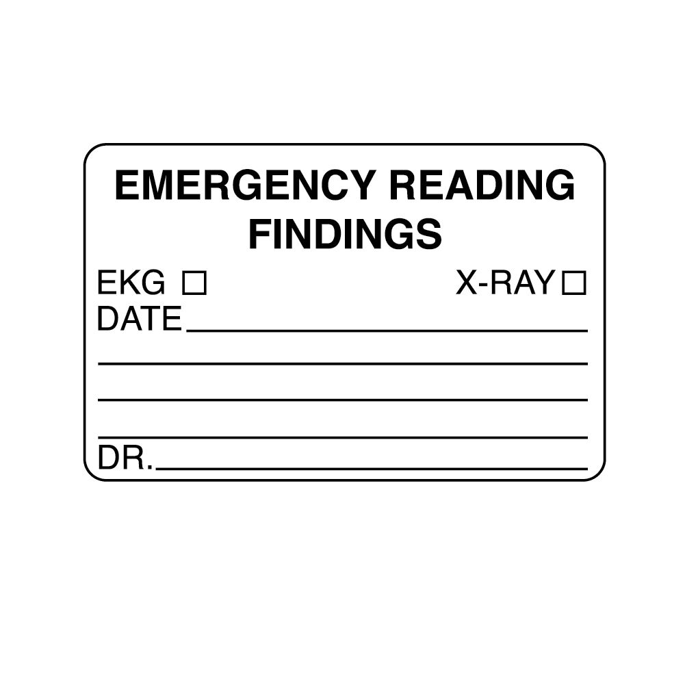 Information Labels - Emergency Reading 1/Roll product image