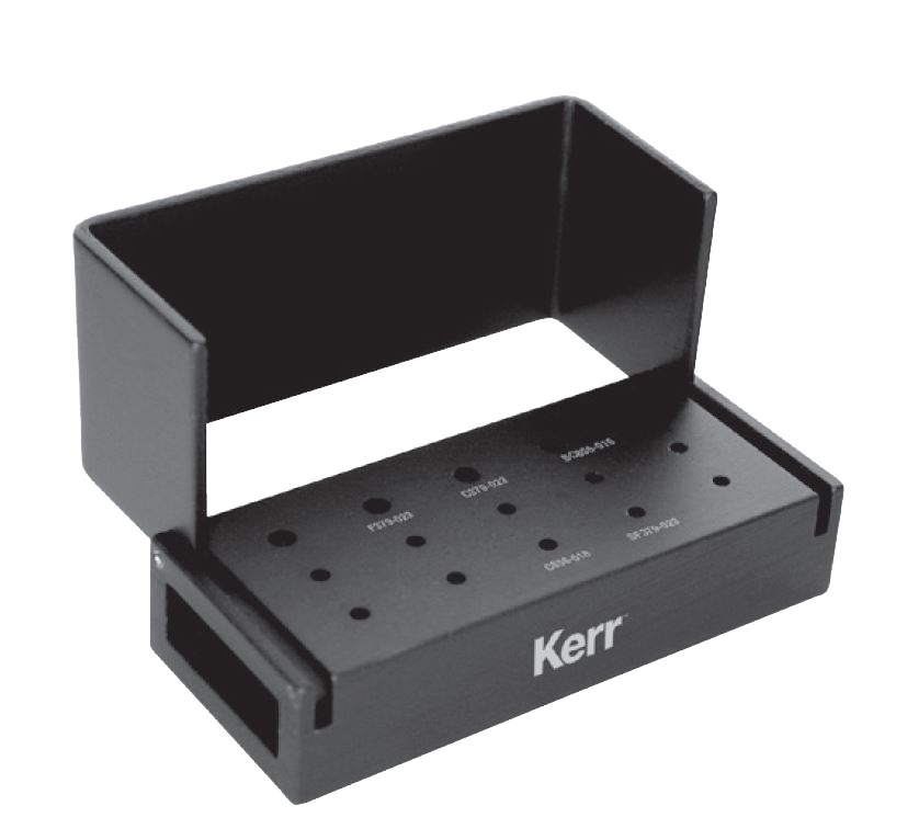 Black Custom Bur Blocks with 5-Hole RA and 10-Hole FG Burs image