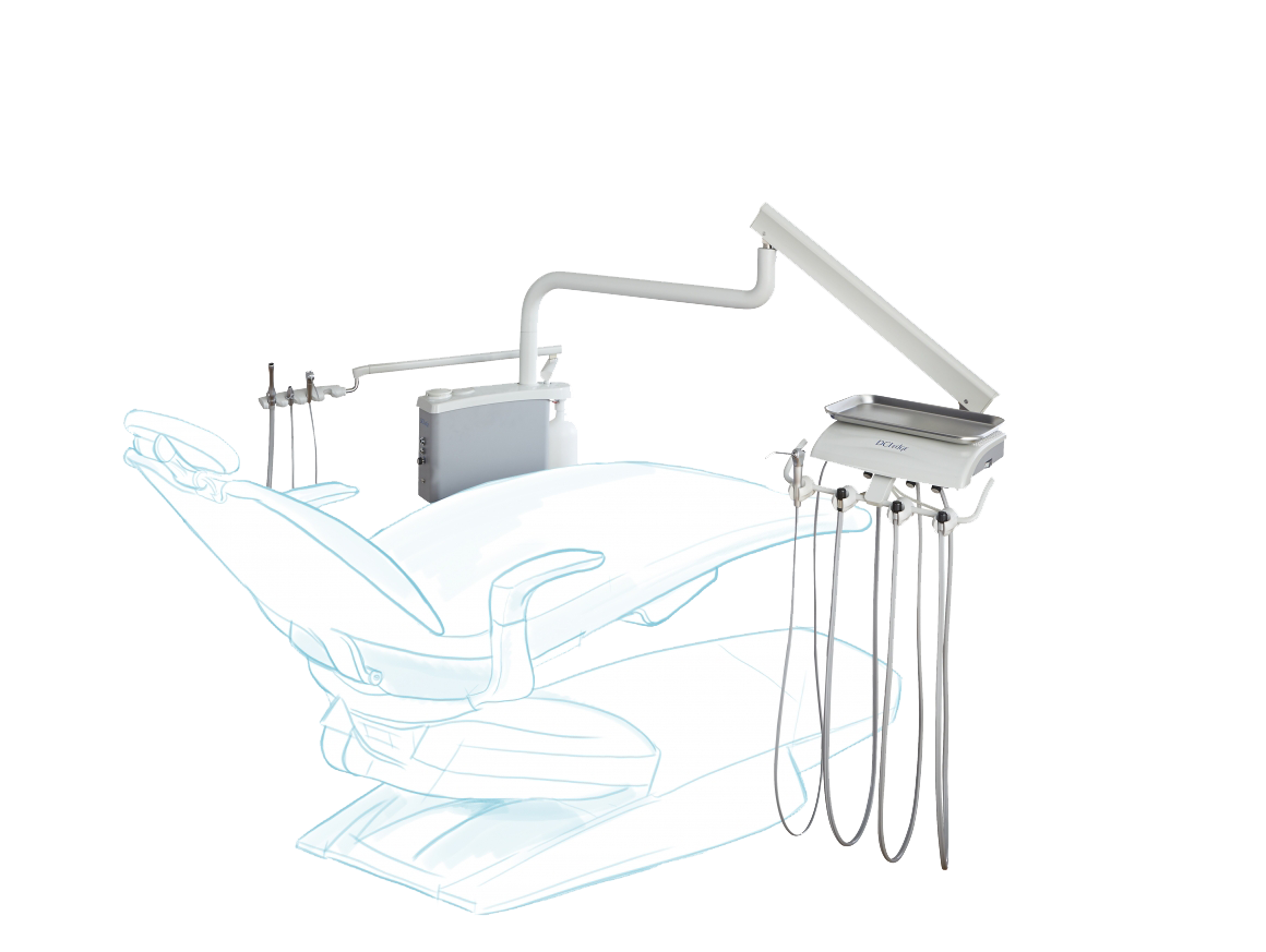 DCI Over the Patient Automatic Dental Unit with PMU White product image