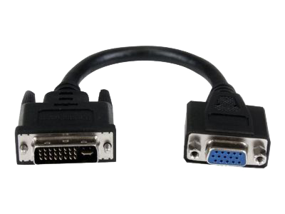 StarTech.com 8" DVI to VGA Cable Adapter Black product image