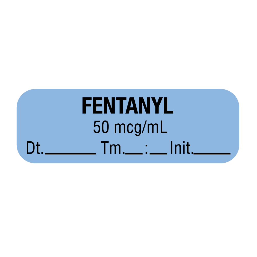 Fentany 50Mcg/Ml DTI Anesthesia Label Roll product image