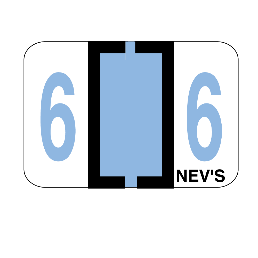 Tabbie Filing Labels Number 6 1/Roll product image