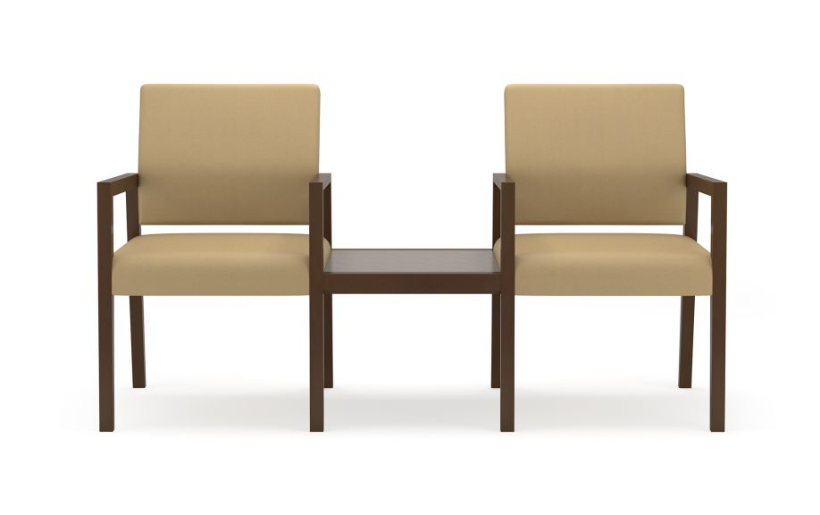 Brooklyn Wood 2 Chairs with Connecting Center Table Grade 3 product image