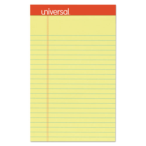 Universal Canary Perforated Edge Writing Pad Narrow Rule 5 x 8 50-Sheet Dozen product image