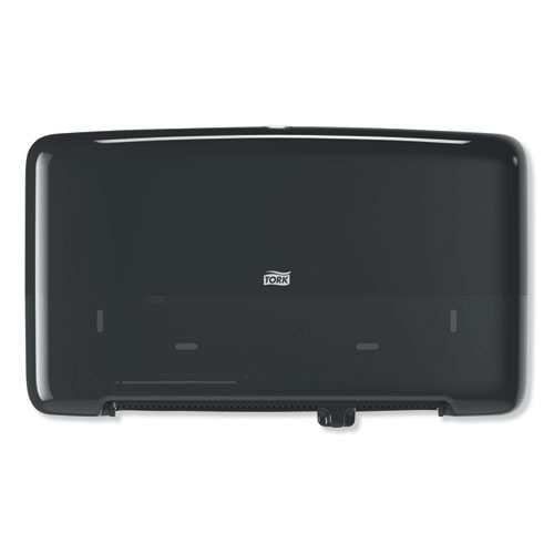 Tork® Elevation Bath Tissue Mini-Jumbo Roll Twin Dispenser Black 17 x 5.688 x 10.125 product image