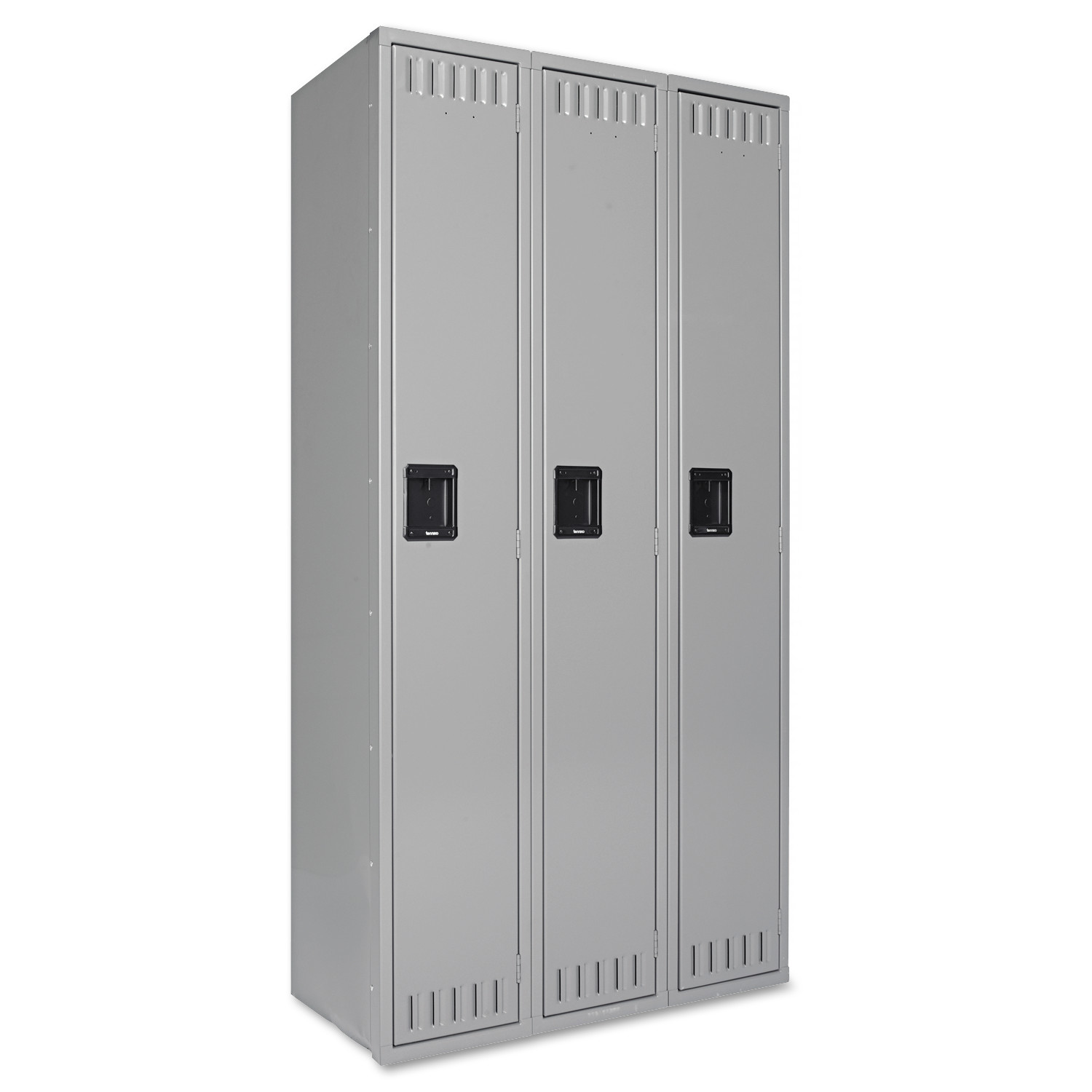 Tennsco Single Tier Locker Three Units Medium Gray 36W x 18D x 72H product image