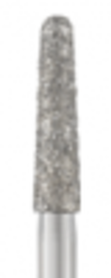 Piranha Diamond Single-Use Burs, FG, Round End Taper, # 856-021, 2.1 mm, Fine, Red, 25/Pk, 856-021F product image