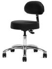 Dr's Stool Economy with Backrest Naugahyde product image