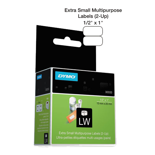 Dymo LabelWriter Multipurpose Labels 1/2" x 1" White Roll of 1000 product image