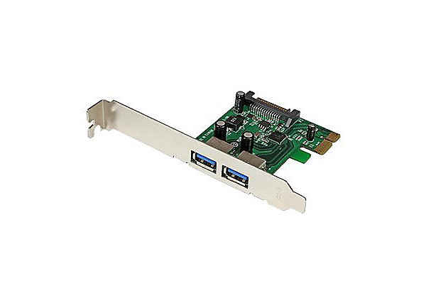 2 Port PCIE USB 3.0 Card with UASP Sata Power product image