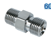 Hose Activated Check Valve 1/8 MNPT X Male DISS Nitrous Oxide product image