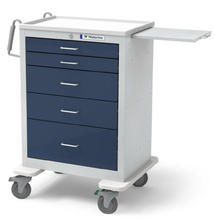 Gray  Anesthesia Cart Steel 5 Drawer product image