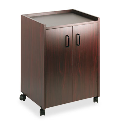 Safco Mobile Refreshment Center 31"H x 23"W x 18"D Mahogany product image