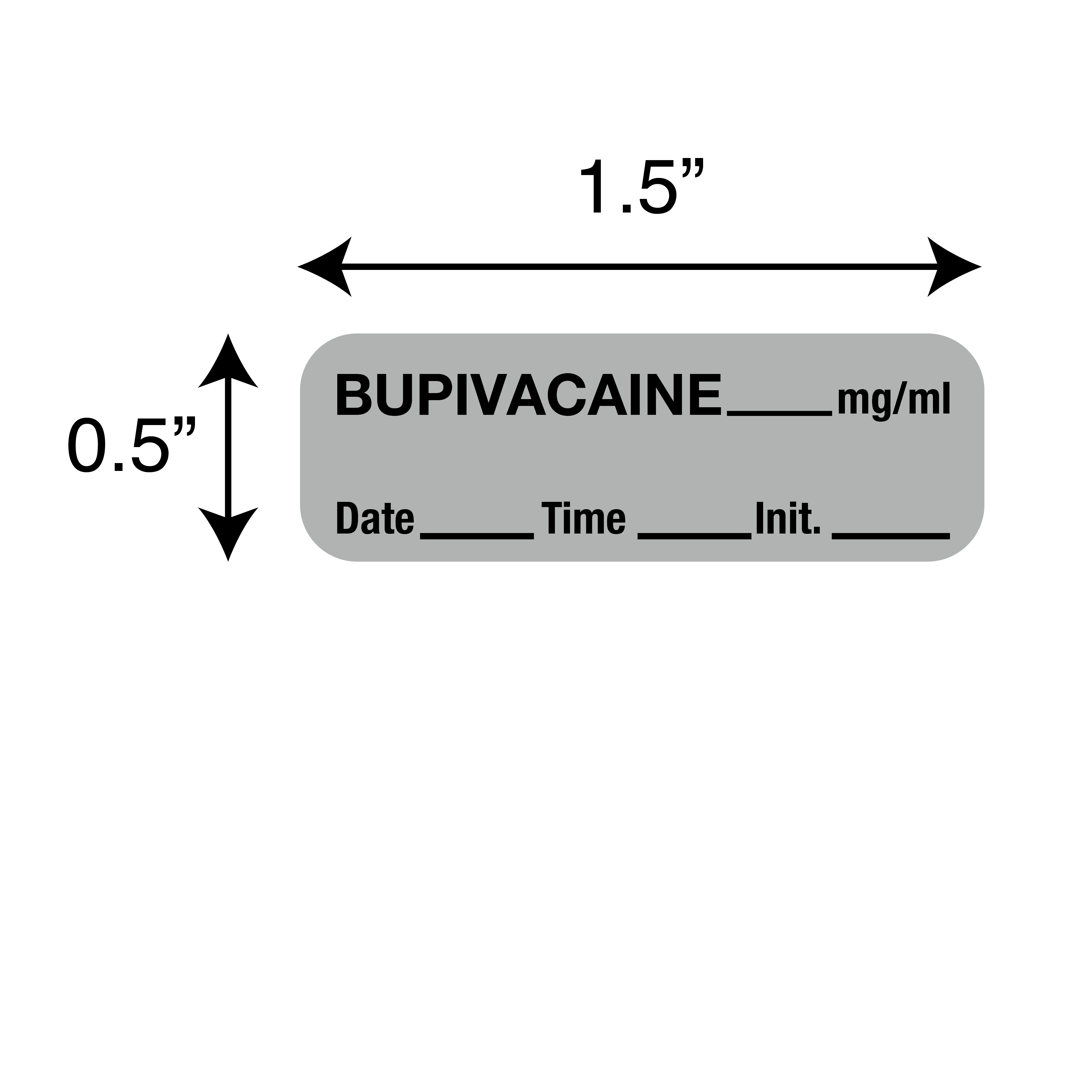 Anesthesia Labels - Bupivacaine 1/Roll product image