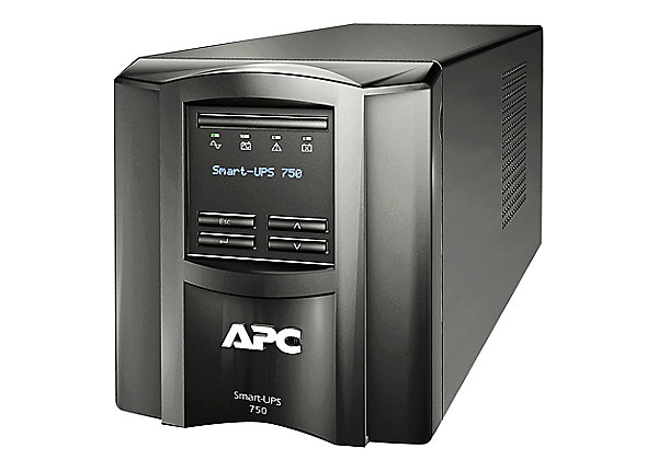 APC Smart UPS 750VA LCD UPS 500 Watt 750 VA with APC Smart Connect product image