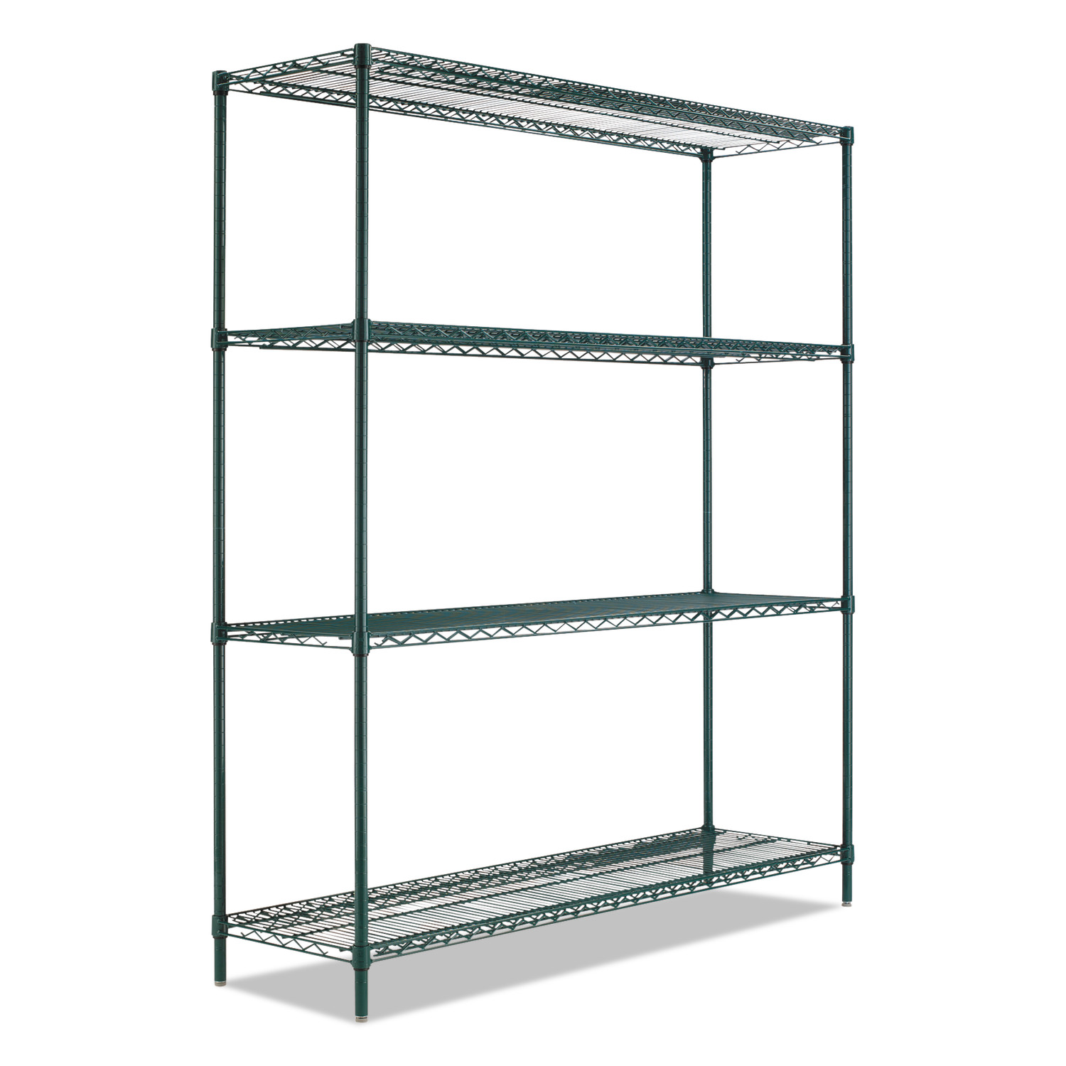 Alera® BA Plus Wire Shelving Kit 4 Shelves 72" x 24" x 72" Black Anthracite Plus product image
