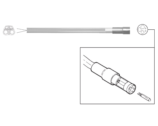 HP Illumin. Replacement Tubing wIth Led Bulb Black Straight product image
