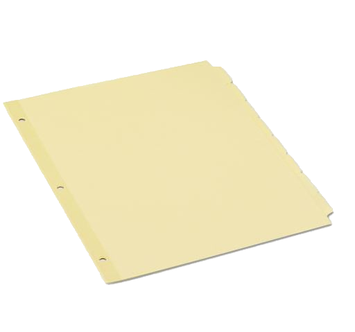 Universal Economy Tab Dividers 8-Tab Letter Buff Box of 24 product image