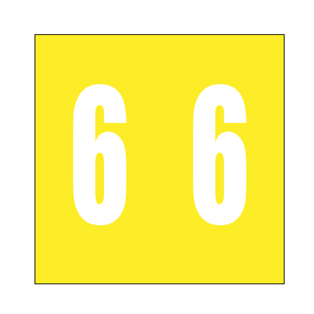 Ames Filing Labels Large Number 6 1/Roll product image