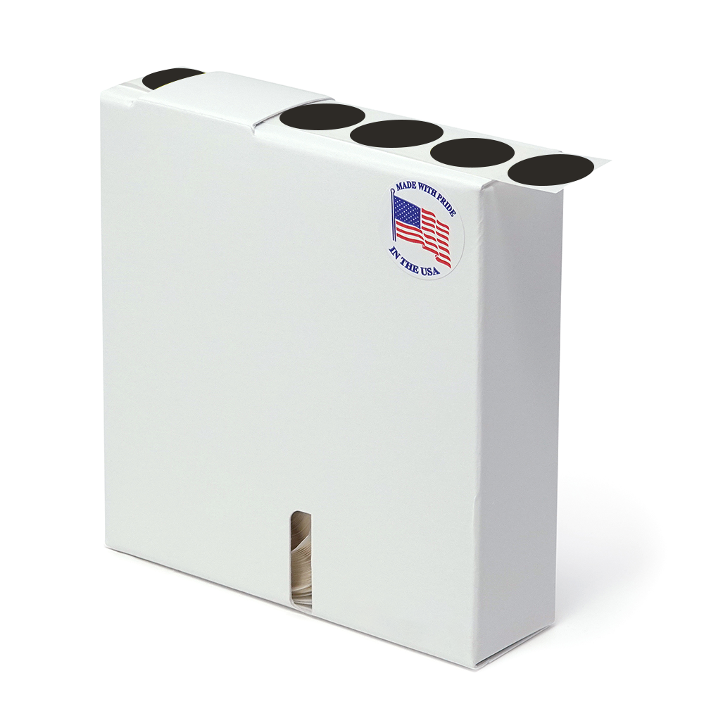 Label Color Coded Dot Roll Form - 3/4" Black 1/Roll product image