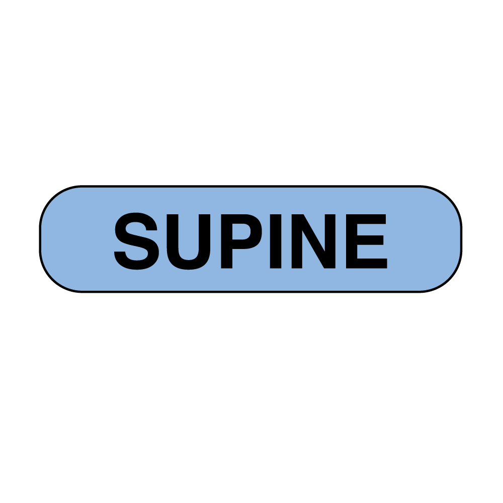 Information Labels - Supine 1/Roll product image