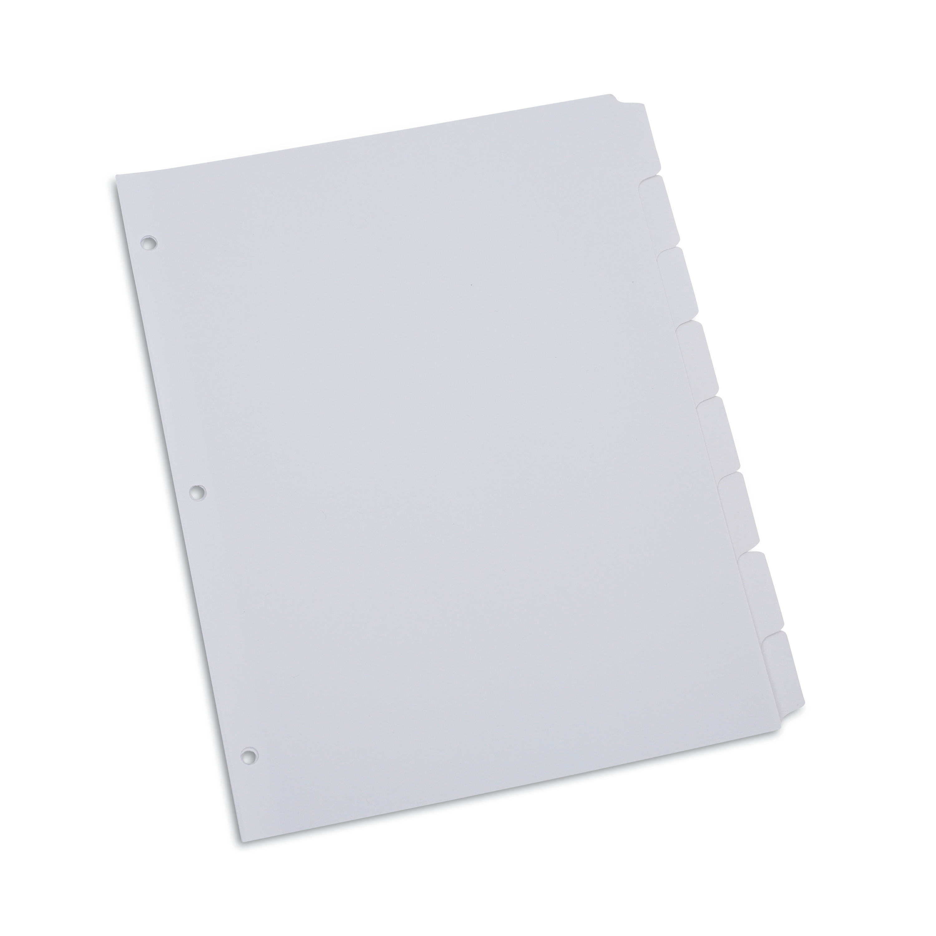 Universal Deluxe Write-On/Erasable Tab Index 11 x 8.5 White 8-Tab Set product image