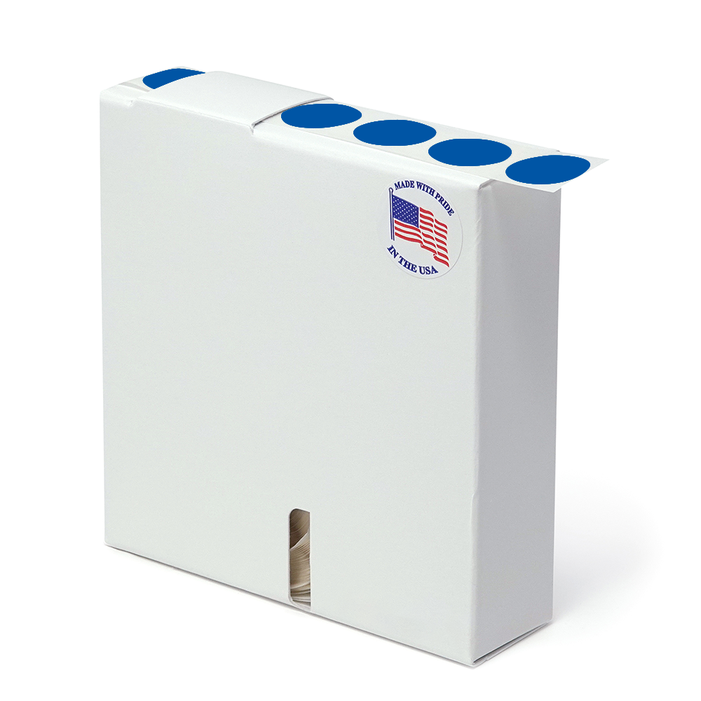 Label Color Coded Dot Roll Form - 3/4" Dark Blue 1/Roll product image