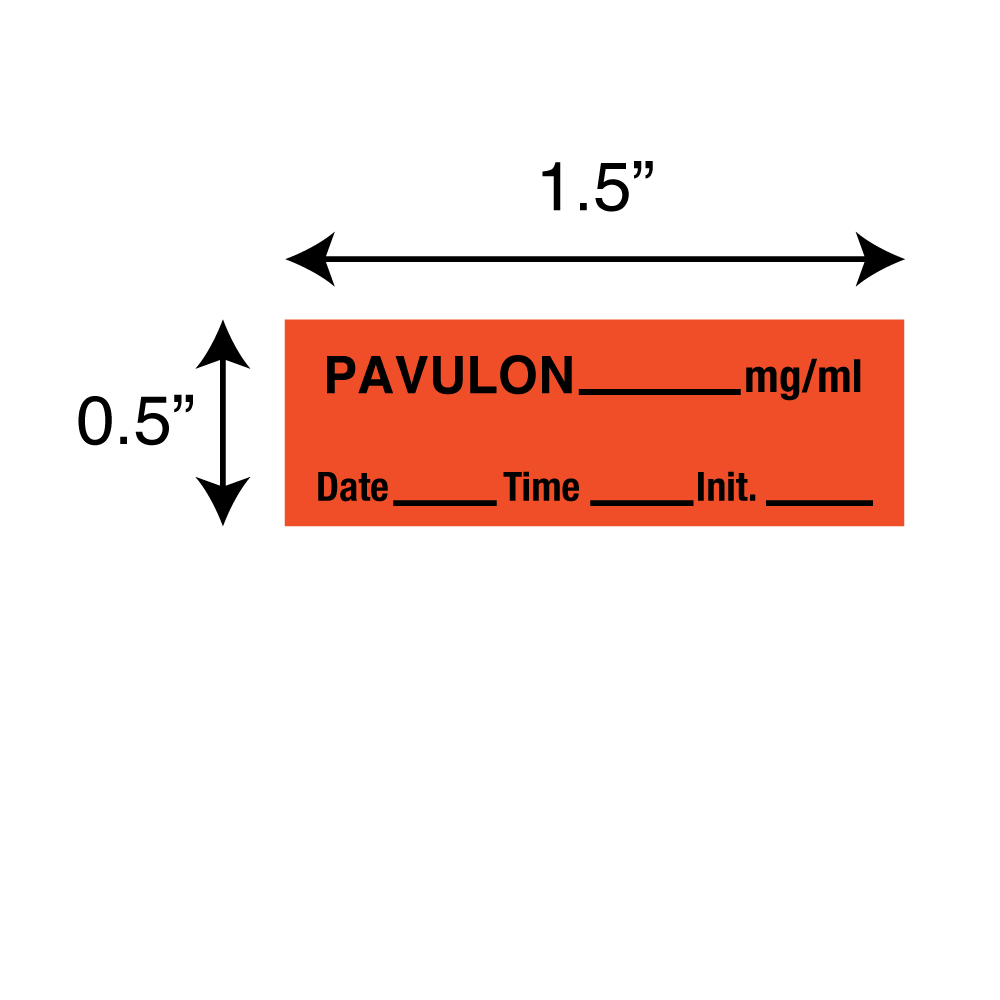 Tape Pavulon 1/2" x 500" Flr Red with Black Box of 6 product image