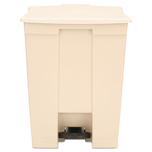 Rubbermaid® Step-On Receptacle Rectangular Polyethylene 18gal Beige product image
