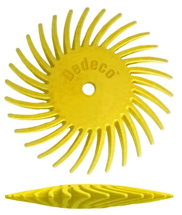 Sunburst 7/8" TC Knife-Edge Discs Yellow 80 Grit (A/O) Box of 48 thumbnail 2