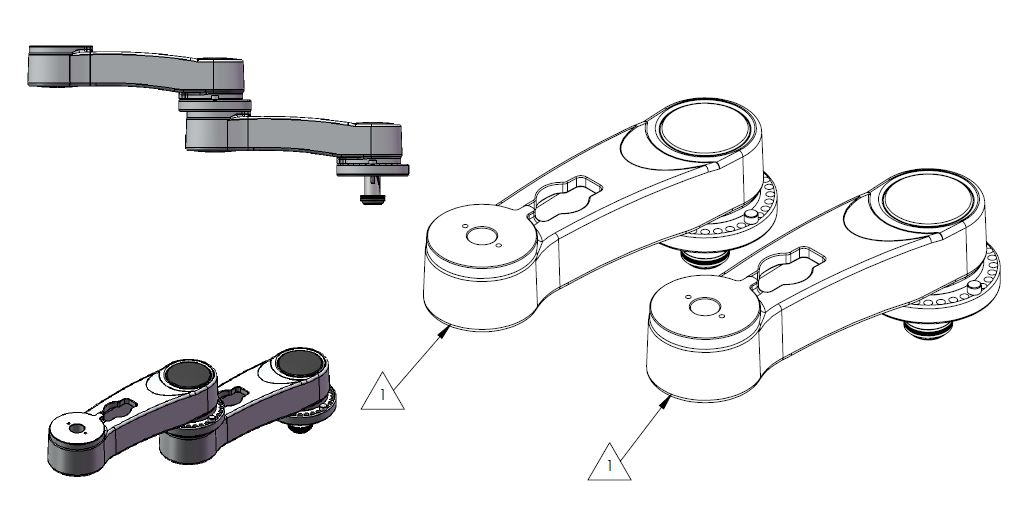 Double Ultra 6" Short Arm Extension product image