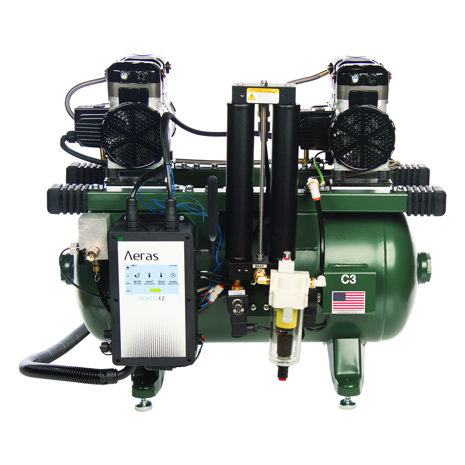 Aeras 3 Compressor 115/230V with Sound Shield image