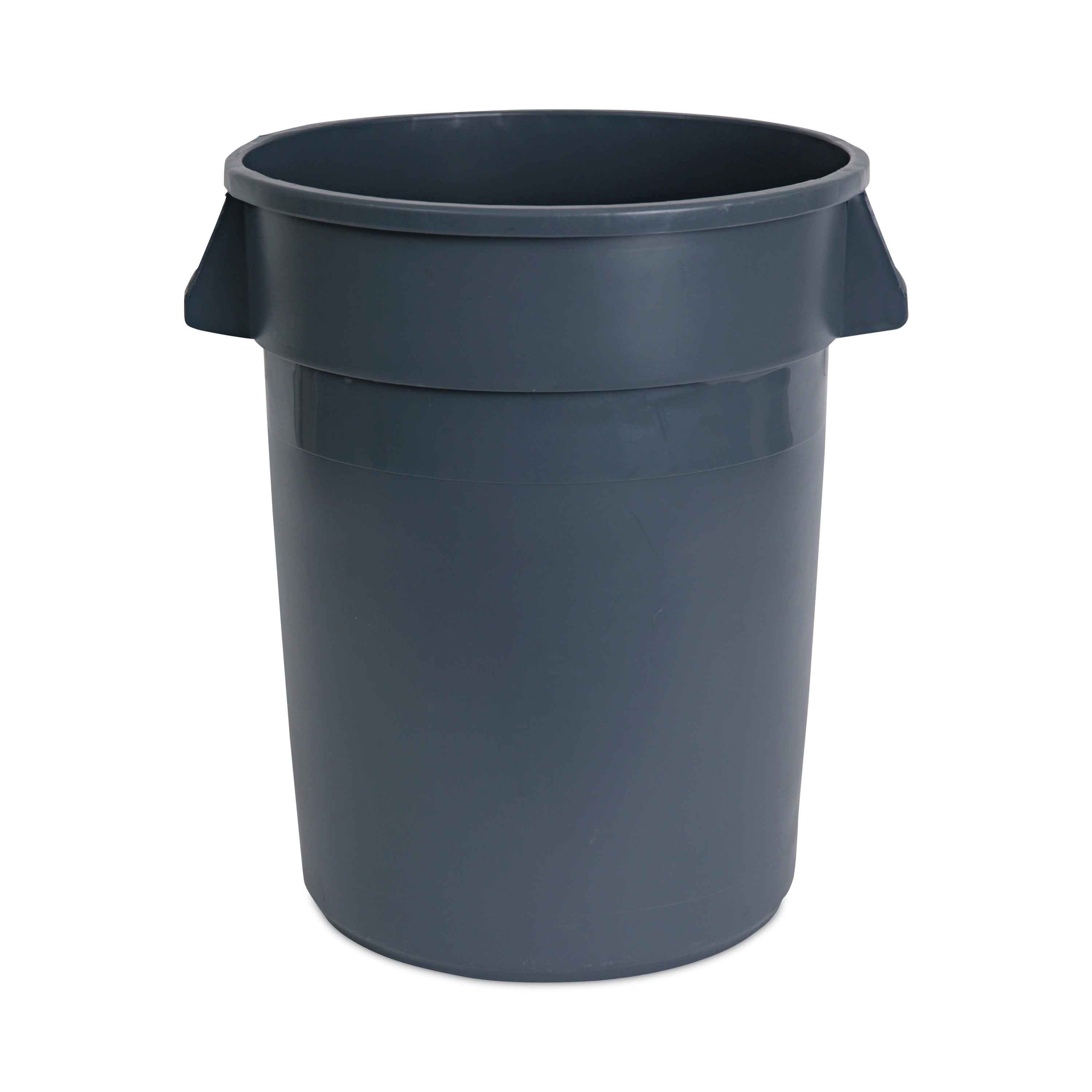 Gray Boardwalk Round Waste Receptacle 32gal Linear-Low-Density Polyethylene product image