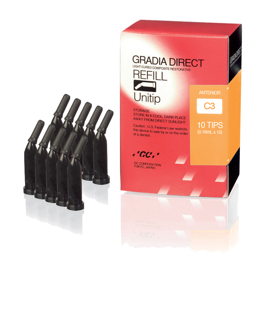 Gradia Direct, Unitip Refill, 0.16 ml, C3, 10/Pk product image