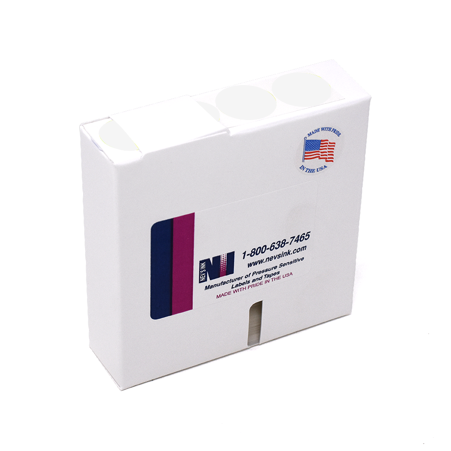 Label Color Coded Dot Roll Form - 1" White 1/Roll product image