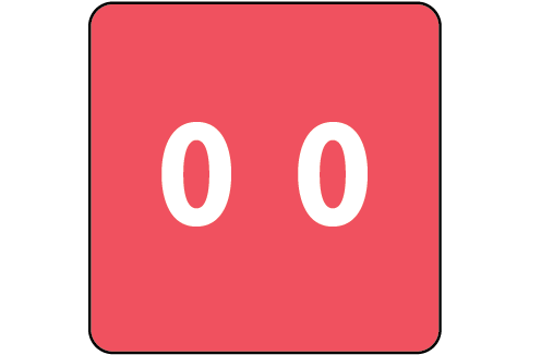 Ames Filing Labels Large Number 0 1/Roll product image