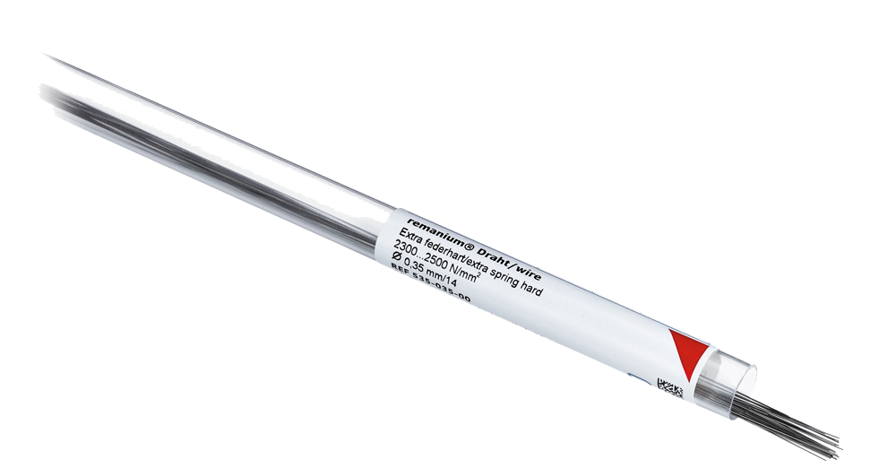 remanium® Straight Wires Round Extra Spring Hard 0.35mm / 14 Pack of 25 product image