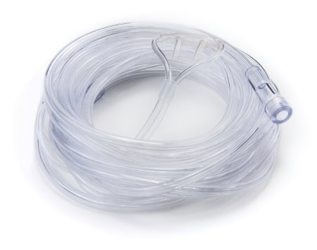 Nasal Cannula Low Flow McKesson Adult Curved Prong / NonFlared Tip Clear 14 Foot product image