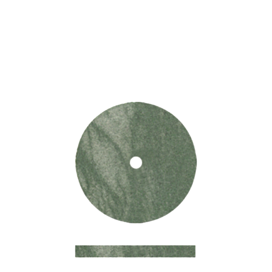 Rubber Wheels Classic Polishers Green 100/Bx image